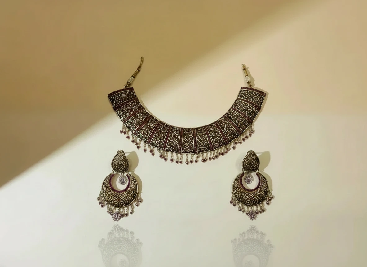 Antique Ruby and Zircon Suite