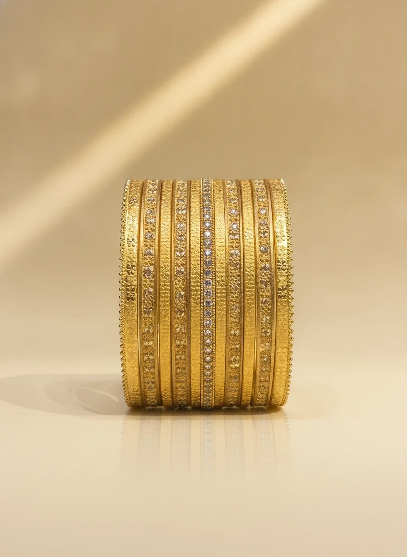 Ninefold Gold Bangle Suite